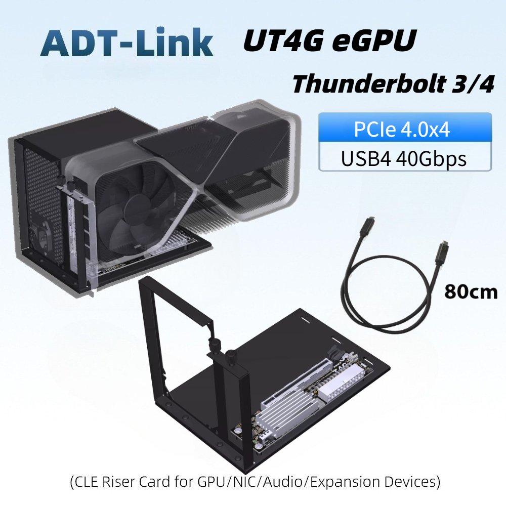 업그레이드된 UT4G UT3G EGPU 썬더볼트 4/3 - Gpu External Dock Egpu Thunderbolt 4 리뷰 및 가격